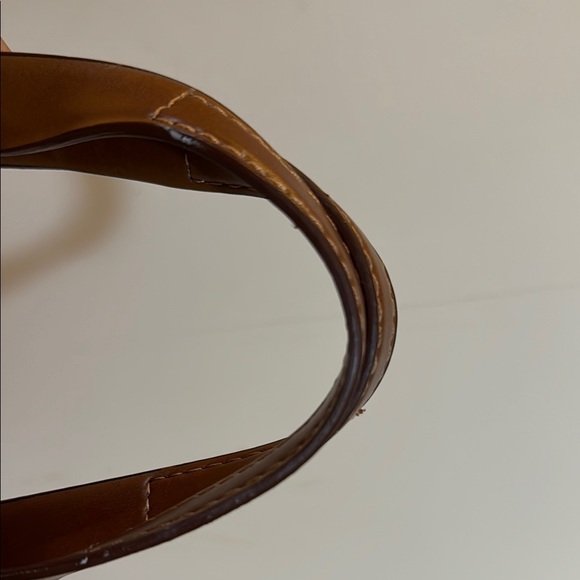 Jones New York Faux Crocodile Terracotta Shoulder Bag with brown straps! - Picture 13 of 13